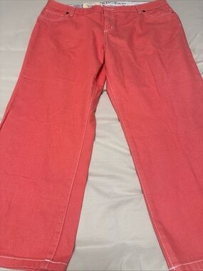 Coral Straight-Leg Jeans